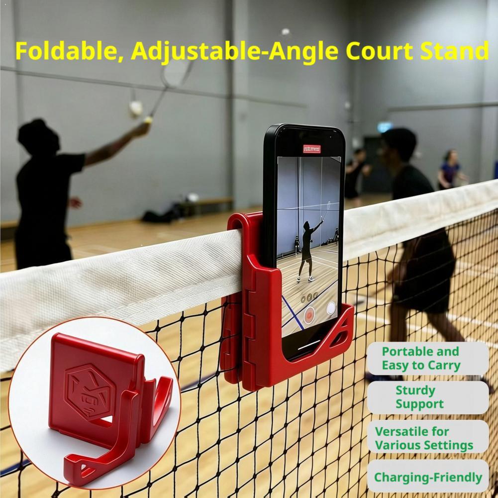 Badminton Live Streaming - Przenośny uchwyt na telefon do siatki