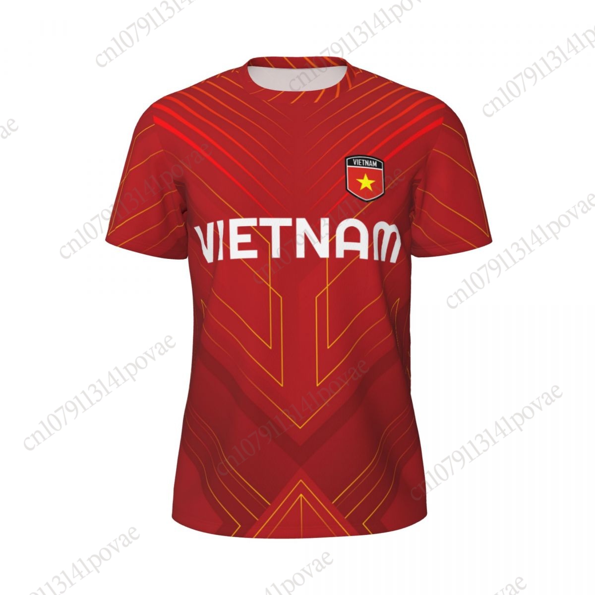 Koszulki z flagą Wietnamu Męsk – Badminton Vietnam recenzja i cena